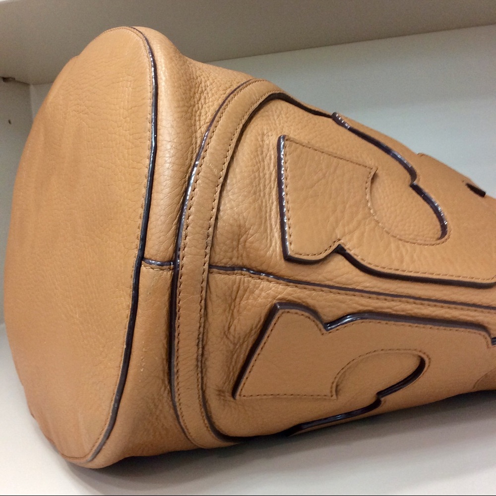 Authentic Rare Tory Burch All T Hobo Shoulder Bag Leather Purse Handbag - Picture 9 of 17